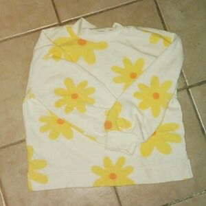 Yellow daisy flower sweatshirt